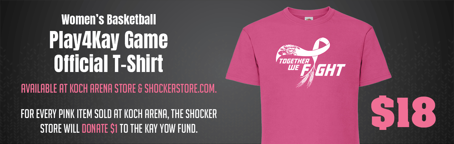 Women's basketball Play4Kay game t-shirt. Every shirt sold supports the Kay Yow fund.